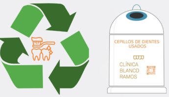 reciclaje cepillos de dientes en blanco ramos